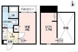 ルーモ平塚の物件間取画像